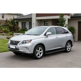 Stranske stopnice Tayga Black (2 kos, aluminij) Lexus RX 2009–2015 fotografija 1