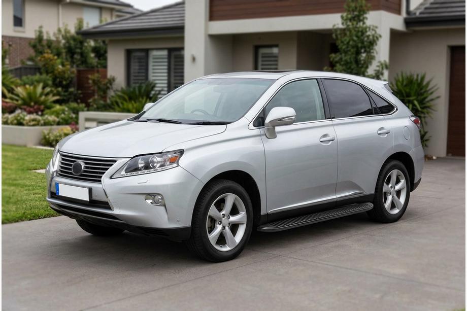 Lexus RX 2009–2015 Stranske stopnice Tayga Black (2 kos, aluminij) Image