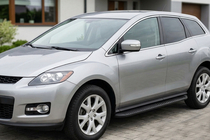 Mazda CX-7 2006–2012 Stranski pragovi Tayga Black (2 kosa, aluminij) fotografija 1