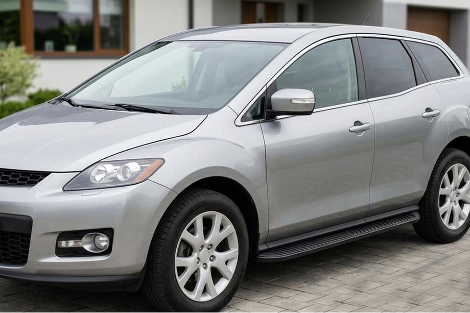 Mazda CX-7 2006–2012 Stranski pragovi Tayga Black (2 kosa, aluminij) Image