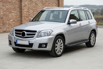 Mercedes GLK class X204 2008–2015 Stranski pragovi Tayga Black (2 kosa, aluminij) fotografija 1