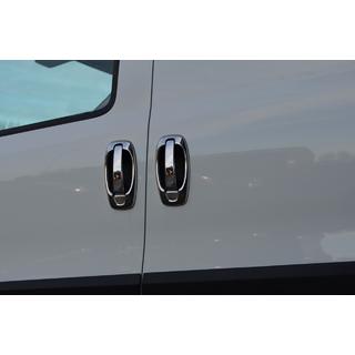 Kromirani pokrovi na ročaje in okoli njih (nerjavno jeklo, 8 kosov) Fiat Fiorino/Qubo 2008–2024 fotografija 1