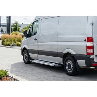 Bočne stopnice New Vision Grey (2 kos, aluminij) Mercedes Sprinter W906 2006–2018 fotografija 1