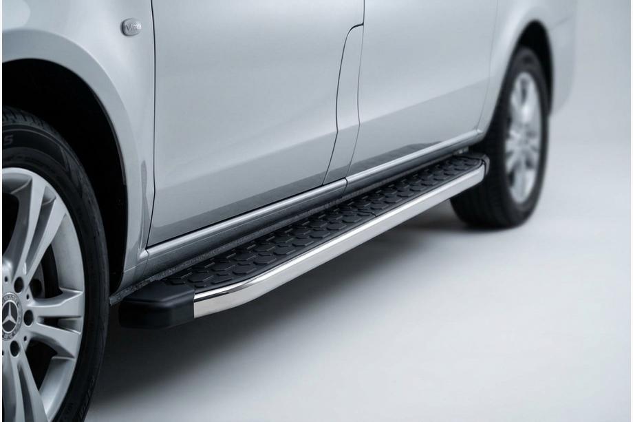 Mercedes Vito W639 2004–2014 BlackLine bočne stopnice (2 kos, aluminij) Dolga (ExtraLong) Image