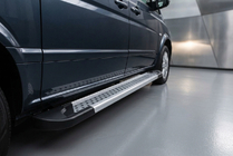 Mercedes Vito W639 2004–2014 Bočne stopnice New Vision Grey (2 kos, aluminij) Dolga (ExtraLong) fotografija 1