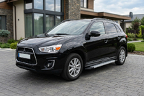 Mitsubishi ASX 2010–2023 Bočne stopnice New Vision Grey (2 kos, aluminij) fotografija 1