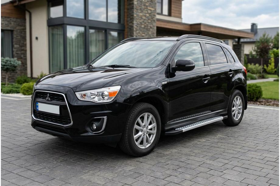 Mitsubishi ASX 2010–2023 Bočne stopnice New Vision Grey (2 kos, aluminij) Image