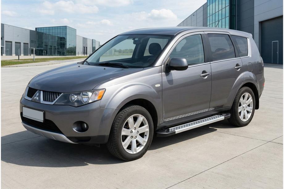 Mitsubishi Outlander 2006–2012 Stranske stopnice New Vision Grey (2 kos, aluminij) Image