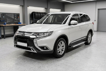 Mitsubishi Outlander 2012–2021 Bočne stopnice New Vision Grey (2 kos, aluminij) fotografija 1