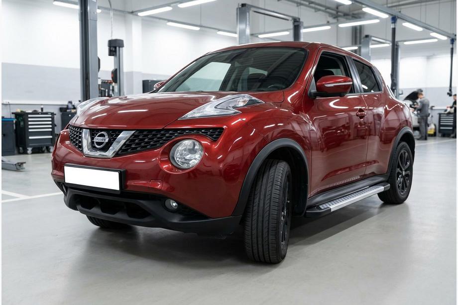 Nissan Juke 2010–2019 Bočne stopnice New Vision Grey (2 kos, aluminij) Image