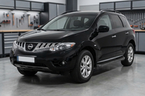 Nissan Murano 2008–2014 Stranski pragovi Tayga Black (2 kosa, aluminij) fotografija 1