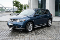 Nissan Murano 2008–2014 Bočne stopnice Tayga V2 (2 kosa, aluminij) fotografija 1