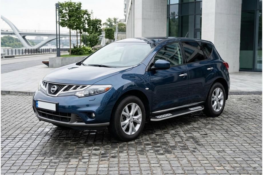 Nissan Murano 2008–2014 Bočne stopnice Tayga V2 (2 kosa, aluminij) Image