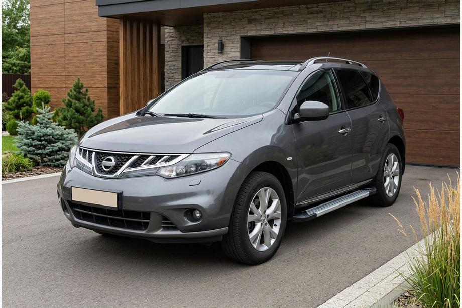 Nissan Murano 2008–2014 Bočne stopnice New Vision Grey (2 kosa, aluminij) Fotografija 1