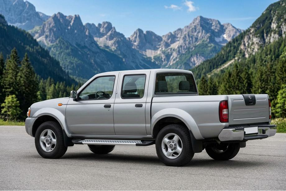 Nissan NP300 1999–2015 Bočne stopnice New Vision Grey (2 kos, aluminij) Image