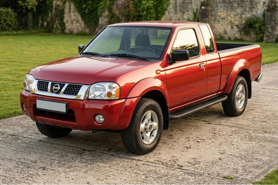 Nissan NP300 1999–2015 Stranski pragovi Tayga Black (2 kosa, aluminij) Image