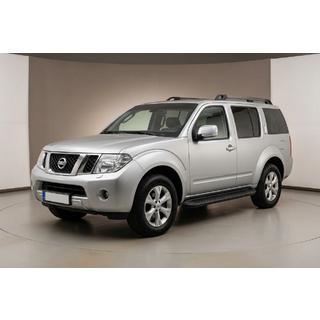 Stranski pragovi Tayga Black (2 kosa, aluminij) Nissan Pathfinder R51 2005–2014 fotografija 1