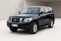 Nissan Patrol Y62 2010–2024 Stranski pragovi Tayga Black (2 kosa, aluminij) fotografija 1