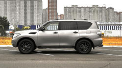 Nissan Patrol Y62 2010–2024 Bočne stopnice New Vision Grey (2 kos, aluminij) fotografija 10