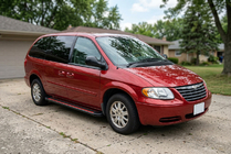 Chrysler Voyager 2001–2007 Stranske stopnice Maya Red (2 kosa, aluminij) fotografija 1