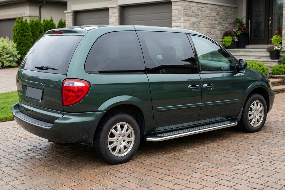 Chrysler Voyager 2001–2007 Stranske stopnice Maydos V2 (2 kosa, aluminij) Image