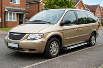 Chrysler Voyager 2001–2007 Stranske stopnice Allmond Grey (2 kosa, aluminij) fotografija 1