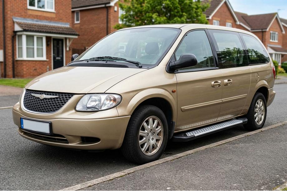 Chrysler Voyager 2001–2007 Stranske stopnice Allmond Grey (2 kosa, aluminij) Image