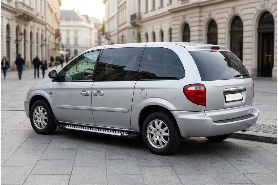 Chrysler Voyager 2001–2007 Stranske stopnice Line (2 kosa, aluminij) Image
