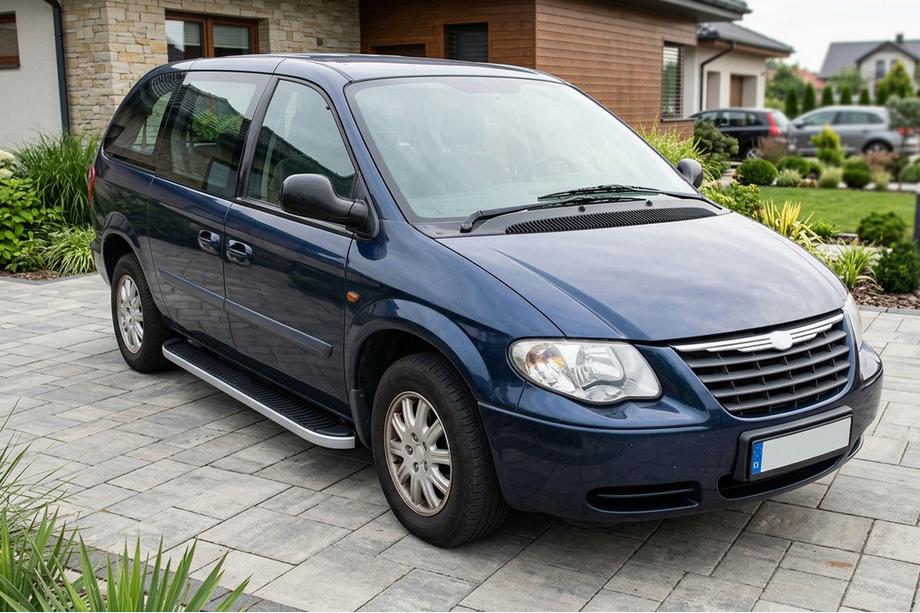 Chrysler Voyager 2001–2007 Stranske stopnice Tayga Grey (2 kos, aluminij) Image