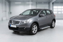 Nissan Qashqai 2007–2010 Bočne stopnice New Vision Grey (2 kos, aluminij) fotografija 1