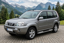 Nissan X-trail T30 2002–2007 Stranske stopnice Tayga V2 (2 kos, aluminij) fotografija 1
