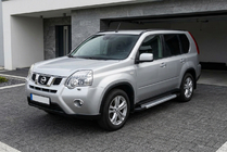 Nissan X-trail T31 2007–2014 Bočne stopnice New Vision Grey (2 kos, aluminij) fotografija 1