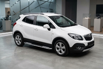 Opel Mokka 2012–2021 Bočne stopnice Tayga V2 (2 kosa, aluminij) fotografija 1