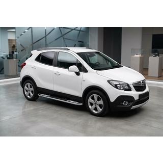 Bočne stopnice Tayga V2 (2 kosa, aluminij) Opel Mokka 2012–2021 fotografija 1