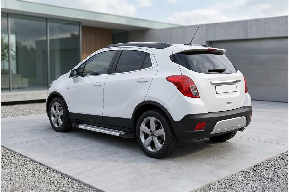 Opel Mokka 2012–2021 Bočne stopnice New Vision Grey (2 kos, aluminij) Image
