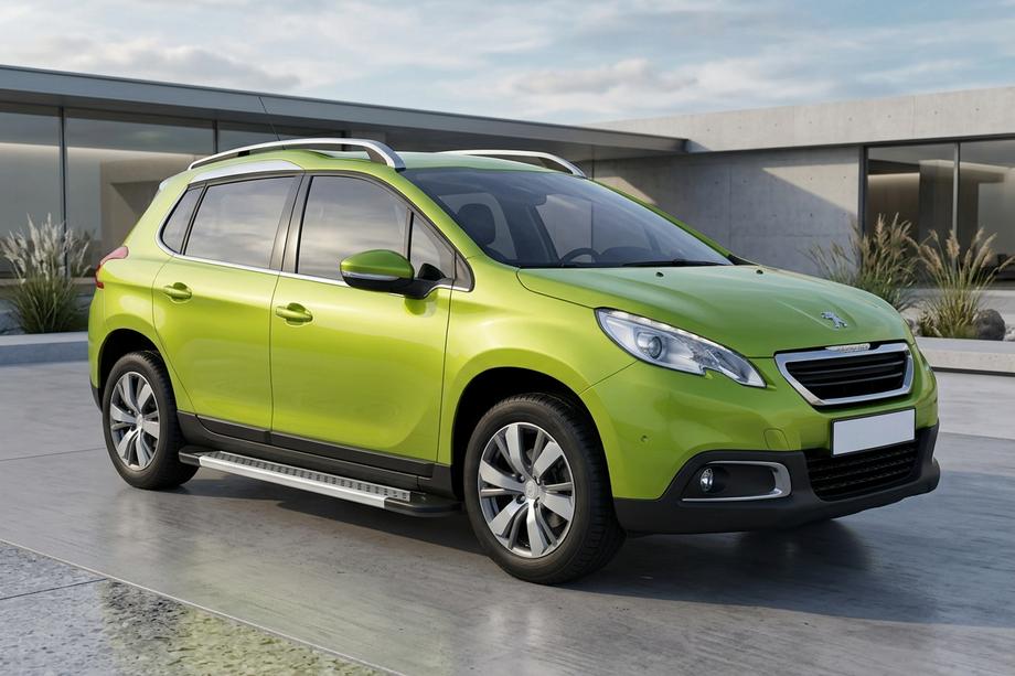 Peugeot 3008 2008–2016 Bočne stopnice New Vision Grey (2 kos, aluminij) 2014-2016 Image
