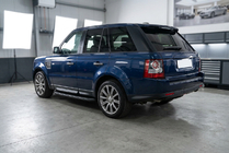 Range Rover Sport 2005–2013 Stranski pragovi Tayga Black (2 kosa, aluminij) fotografija 1