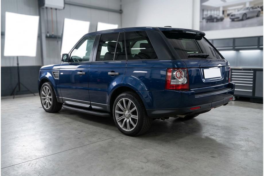 Range Rover Sport 2005–2013 Stranski pragovi Tayga Black (2 kosa, aluminij) Image