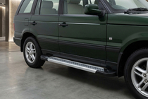 Range Rover II P38A 1997–2002 Bočne stopnice New Vision Grey (2 kos, aluminij) fotografija 1