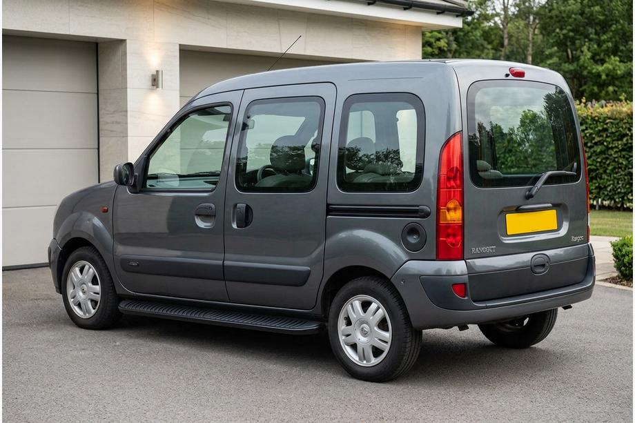 Renault Kangoo 1998–2008 Stranski pragovi Tayga Black (2 kosa, aluminij) Image