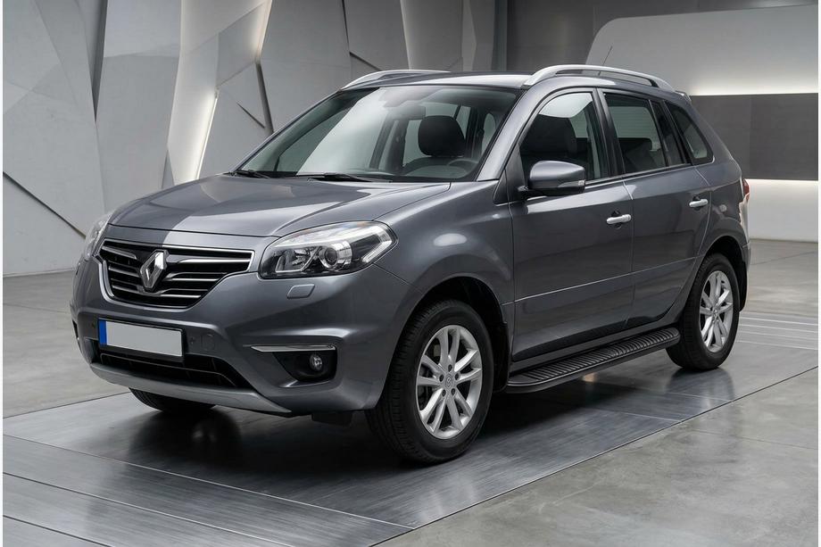 Renault Koleos 2008–2016 Stranski pragovi Tayga Black (2 kosa, aluminij) Image