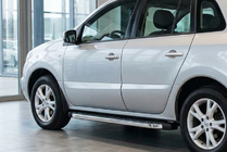 Renault Koleos 2008–2016 Stranske stopnice BlackLine (2 kos, aluminij) fotografija 1
