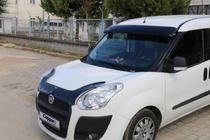 Fiat Doblo II 2010–2022 Vizir na vetrobransko steklo (črn sijaj, 5 mm) fotografija 12