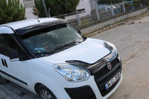 Fiat Doblo II 2010–2022 Vizir na vetrobransko steklo (črn sijaj, 5 mm) fotografija 13