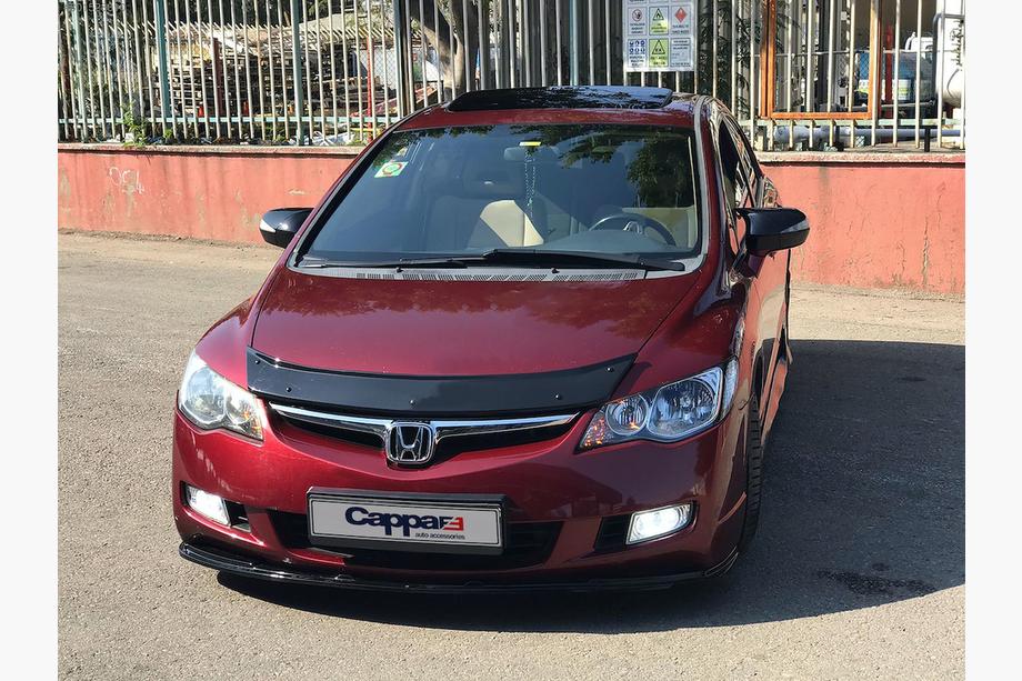 Honda Civic Sedan VIII 2006–2011 Dodatek sprednjega odbijača – lip (črn) Fotografija 2