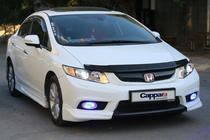 Honda Civic Sedan IX 2011–2016 Deflektor pokrova motorja (EuroCap) fotografija 2