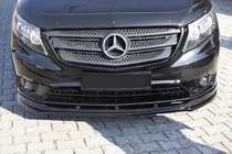 Mercedes Vito/V-razred W447 2014– Sprednji lip spojler EuroCap (črn) fotografija 3