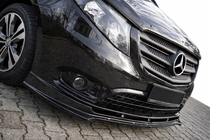 Mercedes Vito/V-razred W447 2014– Sprednji lip spojler EuroCap (črn) fotografija 2
