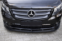 Mercedes Vito/V-razred W447 2014– Sprednji lip spojler EuroCap (črn) fotografija 1