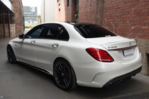Mercedes C-class W205 2014–2021 Komplet karoserijskih dodatkov s polnim zadnjim odbijačem (AMG C63-designs 2014-2018) fotografija 16